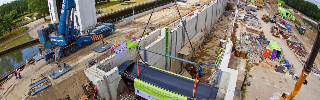 Nieuwbouw Sluis Eefde- 3D laserscanning en maatvoering